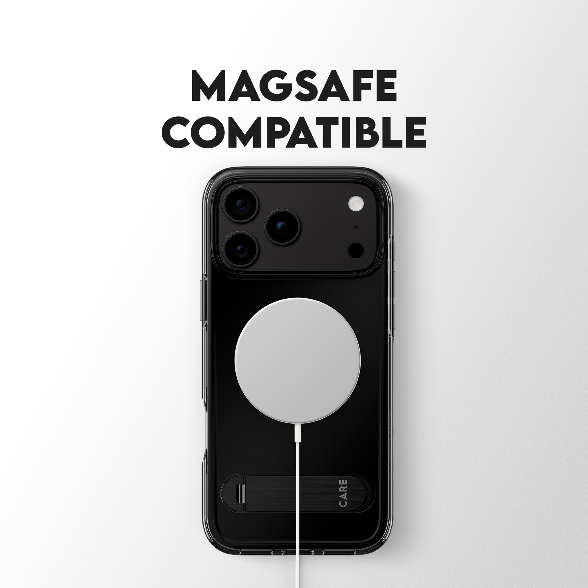 CARE™ by PanzerGlass® Kickstand Case Smokey w. Black MagSafe iPhone 18 Pro Max | 17 Pro Max